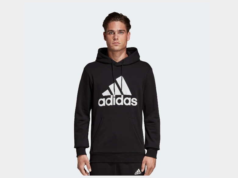 felpa adidas nera cappuccio